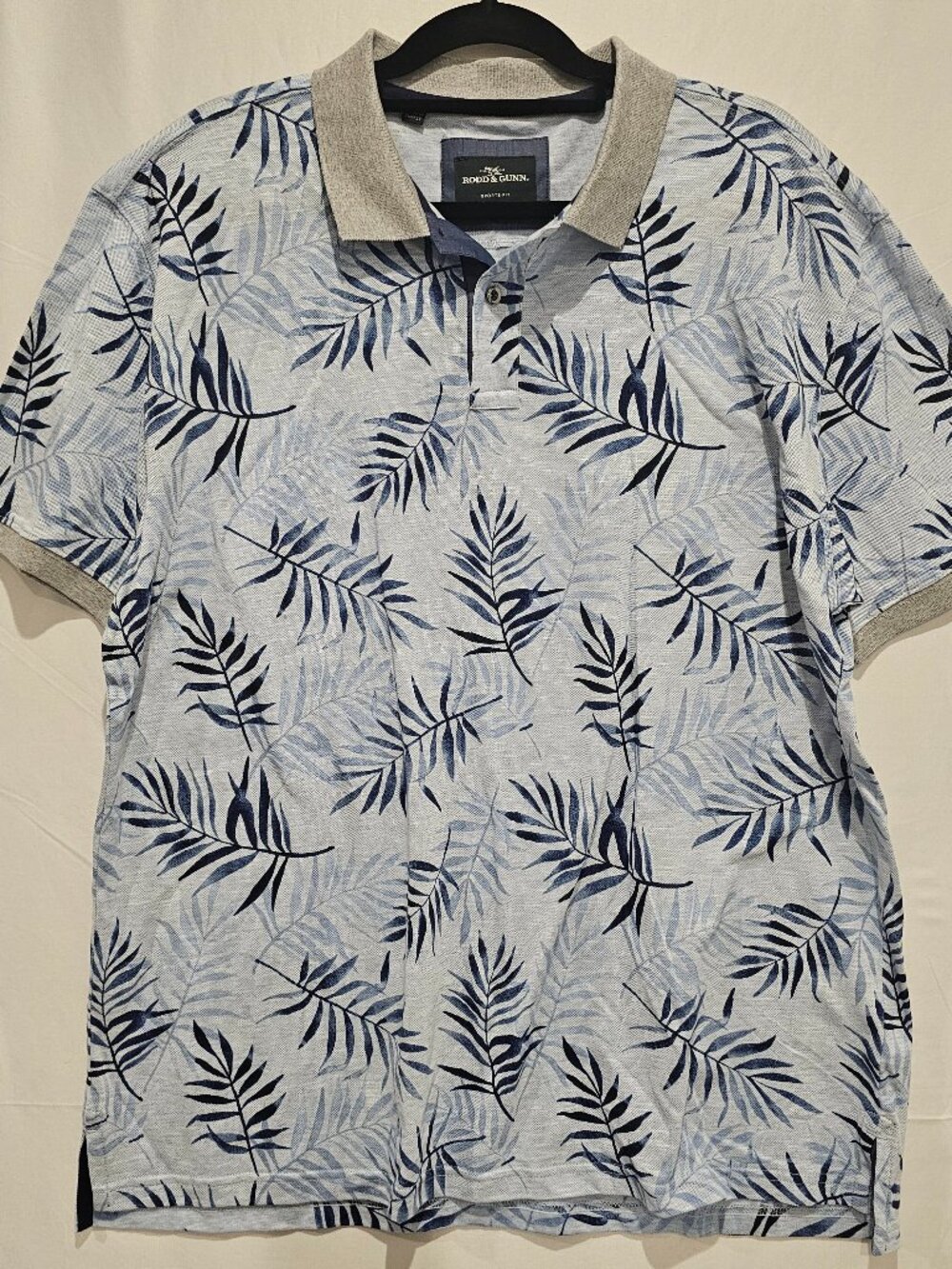 Rodd & Gunn Palms Polo Men's Sports Fit Blue Size XXL 100% Cotton